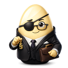 Egg Lawyer Mascot