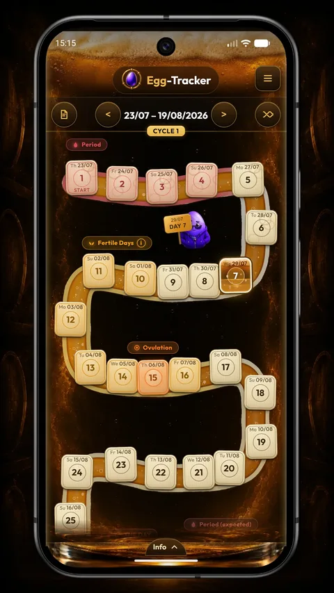 Screenshot: the cycle ribbon in the Beer theme